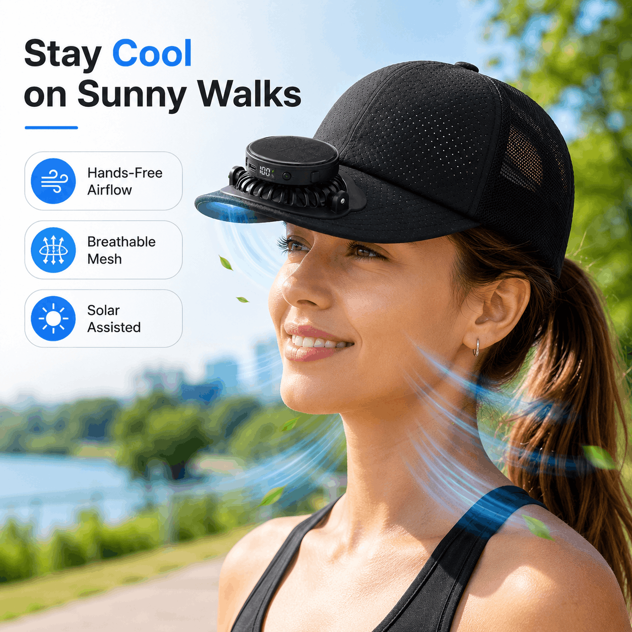 CoolBrim Solar Fan Cap™