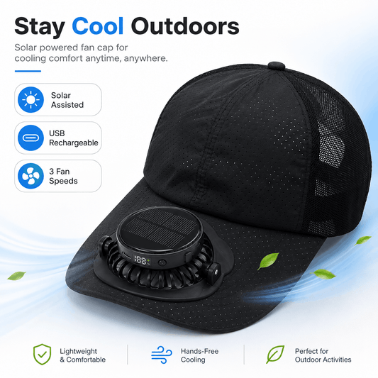 Original CoolBrim Solar Assisted Fan Cap™