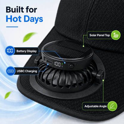 CoolBrim Solar Fan Cap™